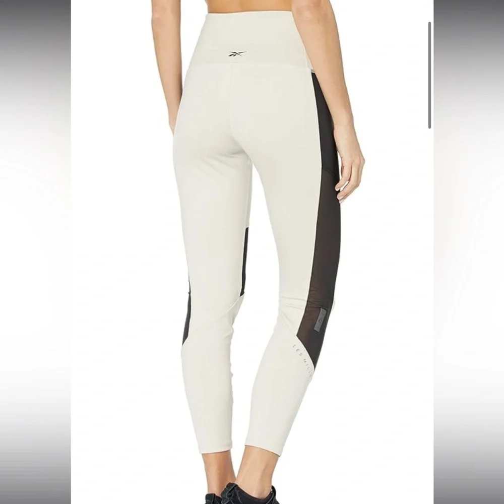Reebok les mills collab leggings mesh tech activewear workout yoga outdoor